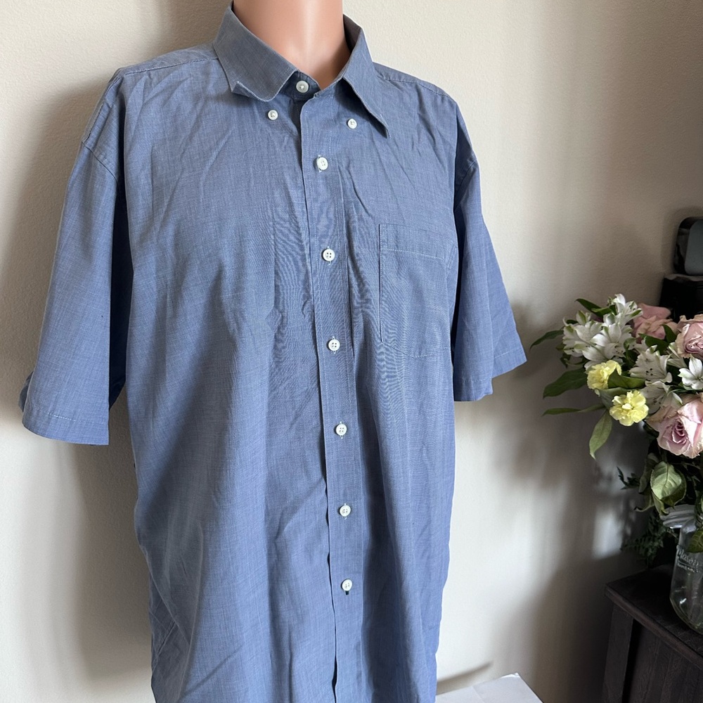 LL bean Vintage Blue Button Up